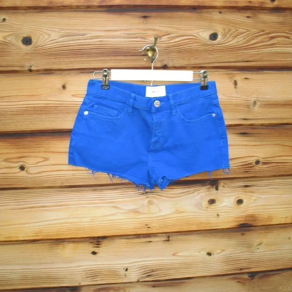 NWOT  Current Elliot Blue The Boyfriend  Mid Rise Shorts